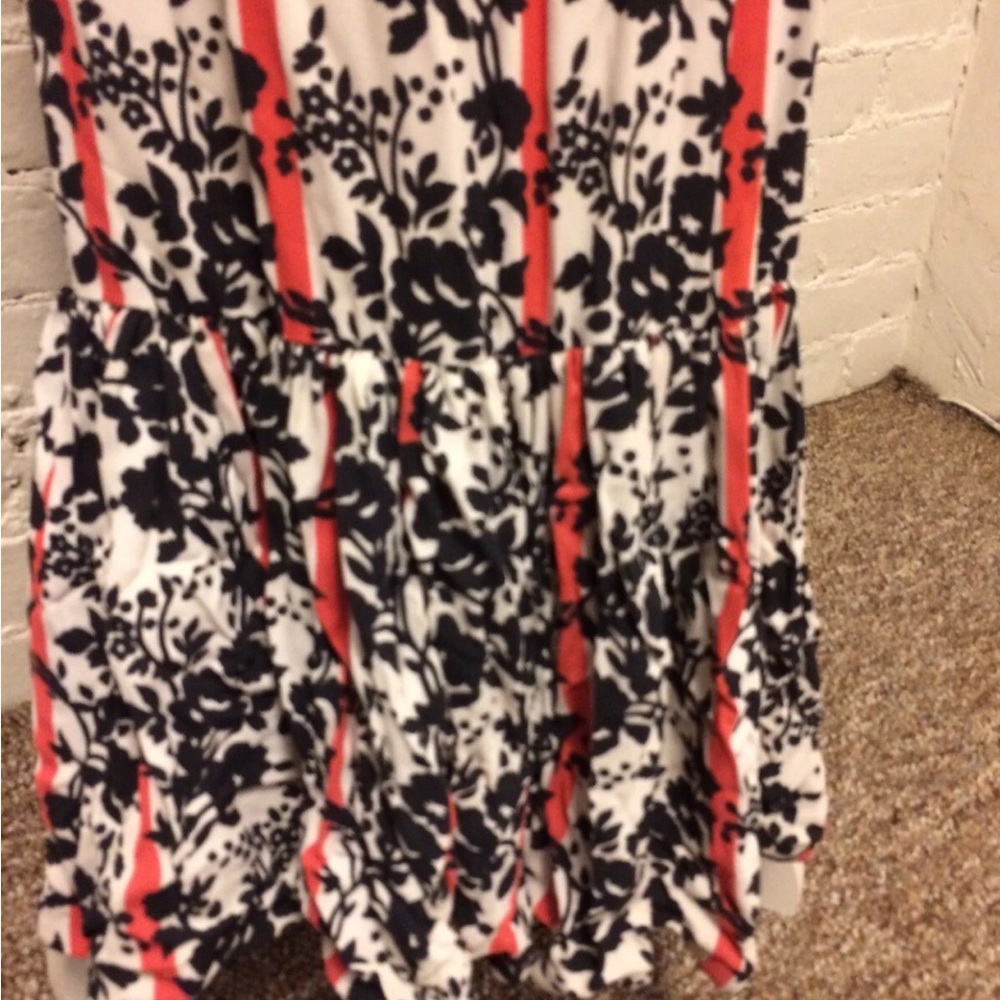 NWT Victor Costa Romantica long sleeve maxi dress hostess black red size 4-6 - Picture 5 of 11